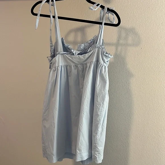 light pale blue urban outfitters mini babydoll dress - Picture 7 of 7